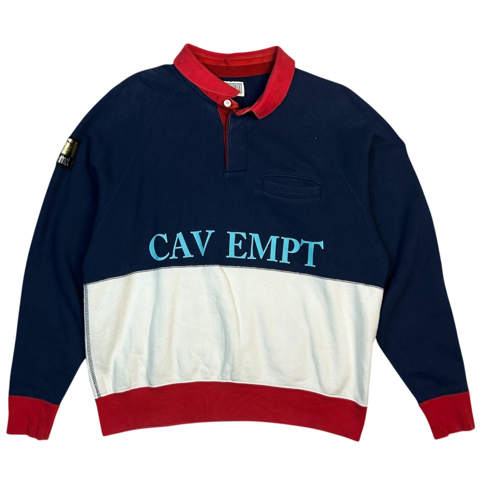 Rare Cav Empt CAV-UAL Collared Sweatshirt (Size M)