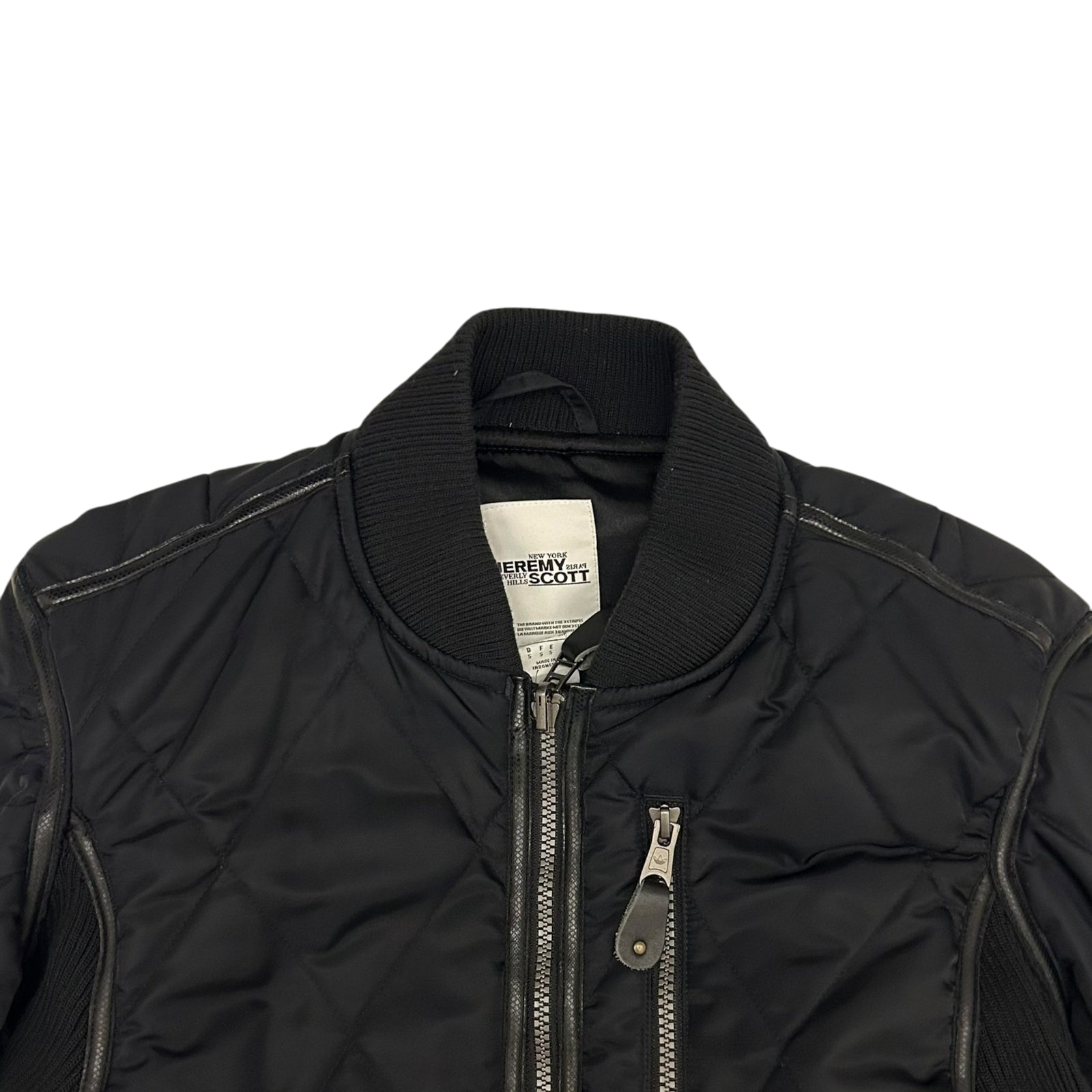 Rare Adidas x Jeremy Scott Quilted Bomber Jacket Black (Size S Womens)