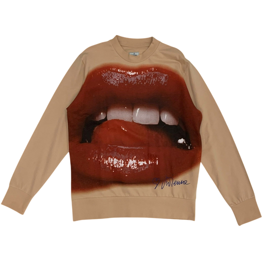 Vivienne Westwood Lip Print Sweatshirt Nude (Fits M-L)