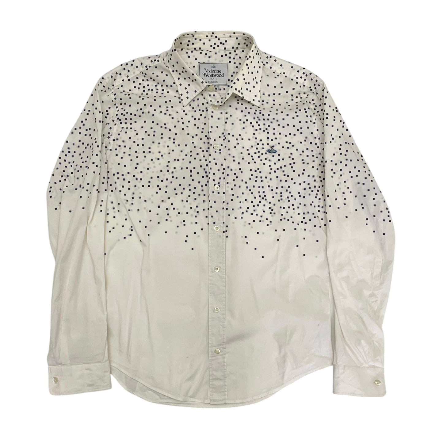 Vivienne Westwood Man Pixel Shirt White (Fits L)