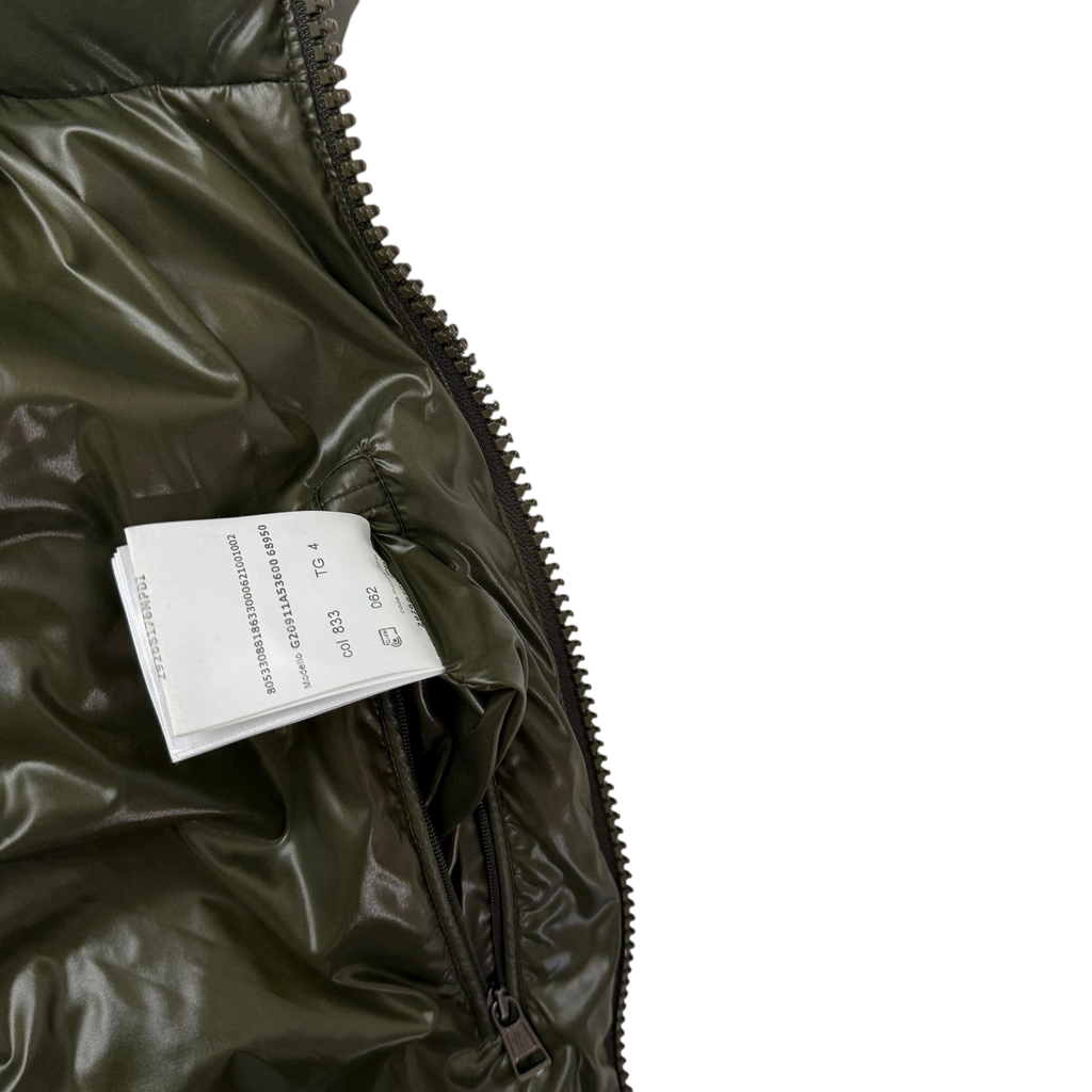 Moncler Maya Quilted Nylon Down Jacket Olive Green (Fits M-L)