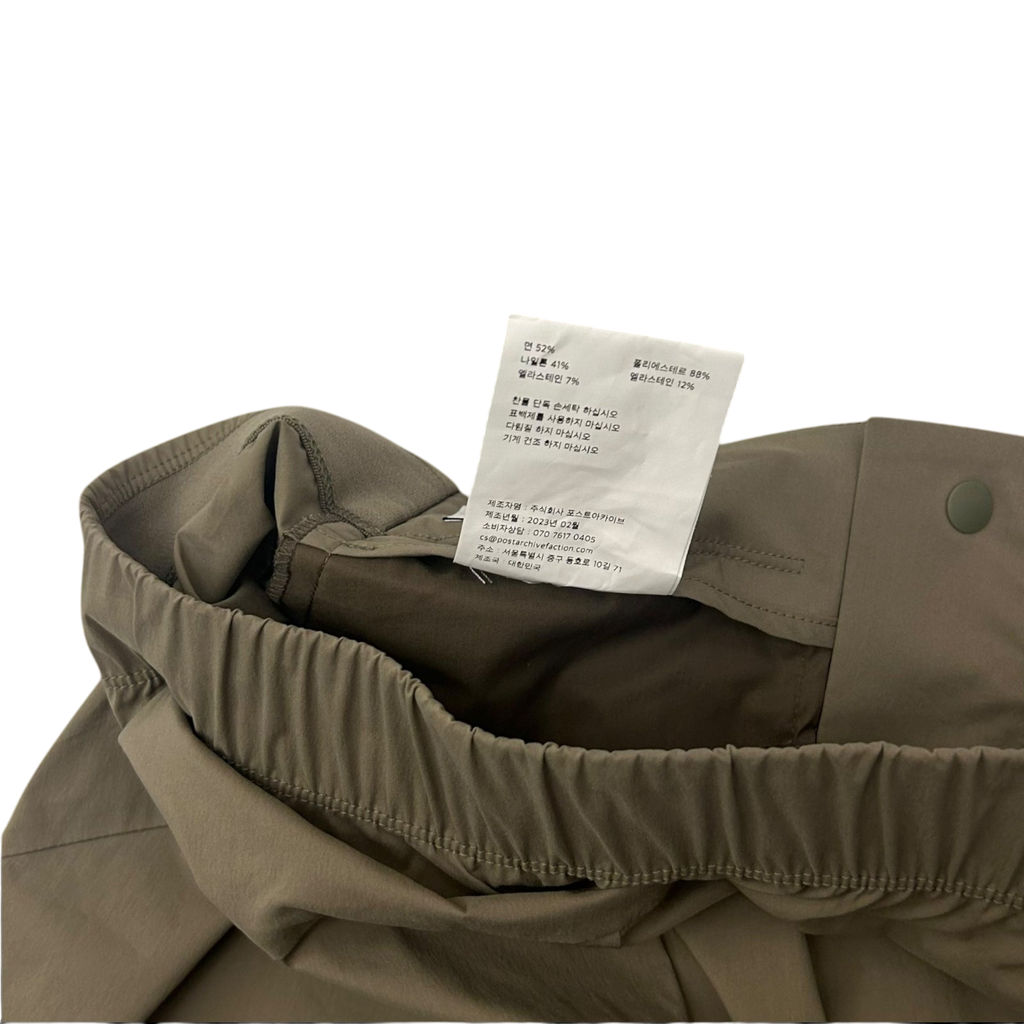 Post Archive Faction (PAF)5.0+ Right Technical Pants Olive Grey (Size L)