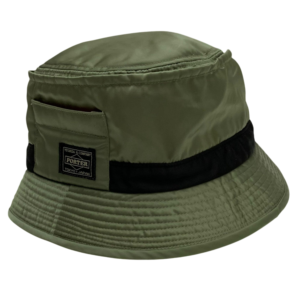 Porter x Beams Bucket Hat Military Green