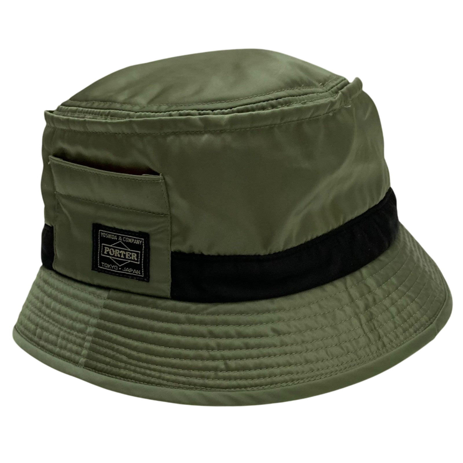 Porter x Beams Bucket Hat Military Green