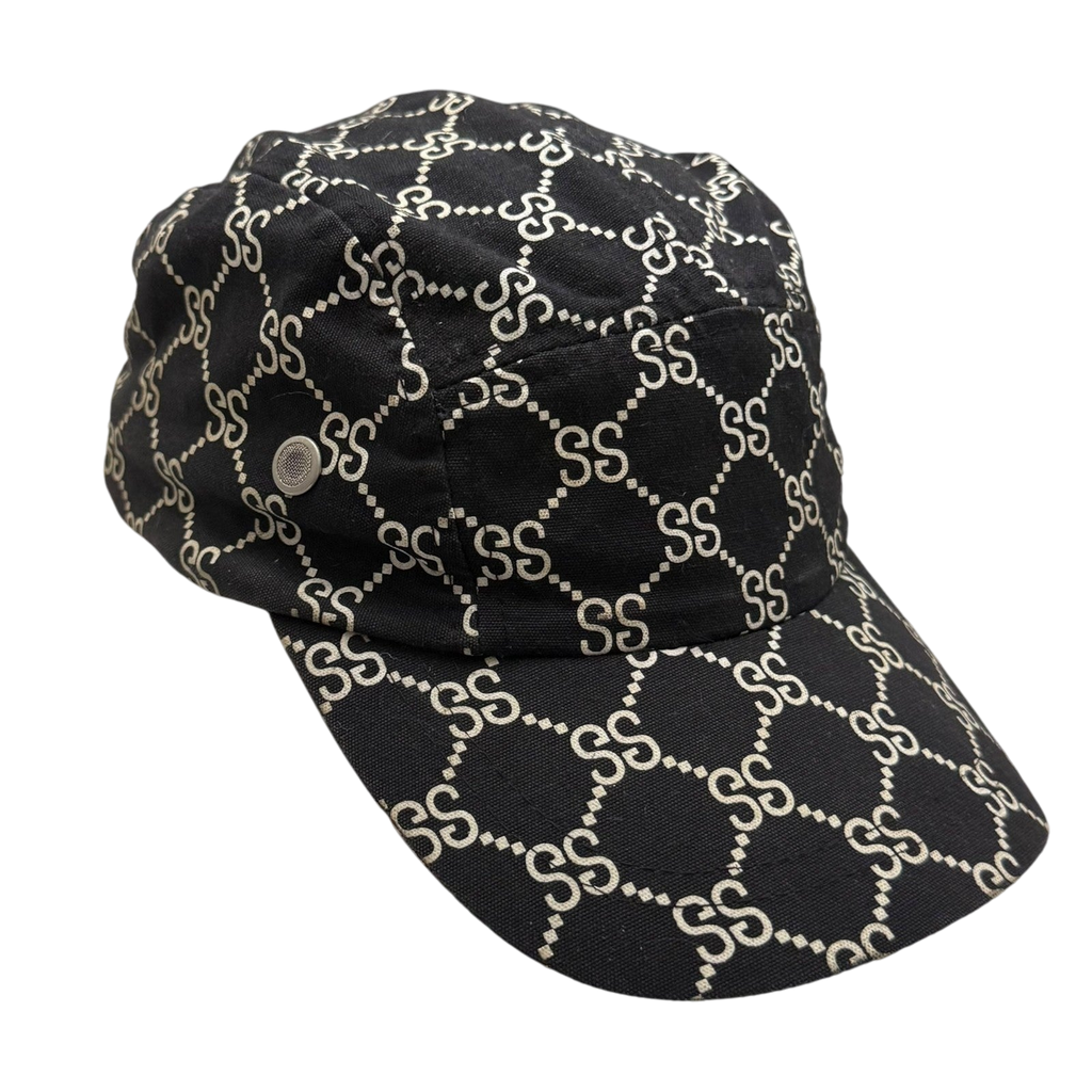 Stussy Vintage 2001 ‘Stucci’ Monogram Cap Black
