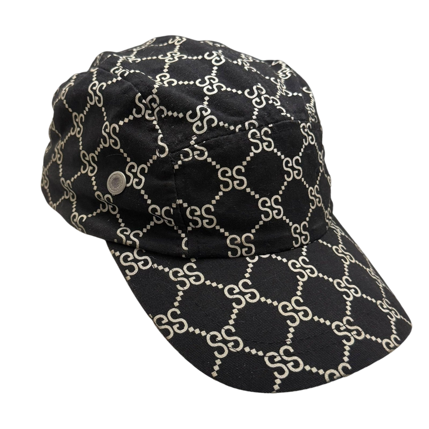 Stussy Vintage 2001 ‘Stucci’ Monogram Cap Black