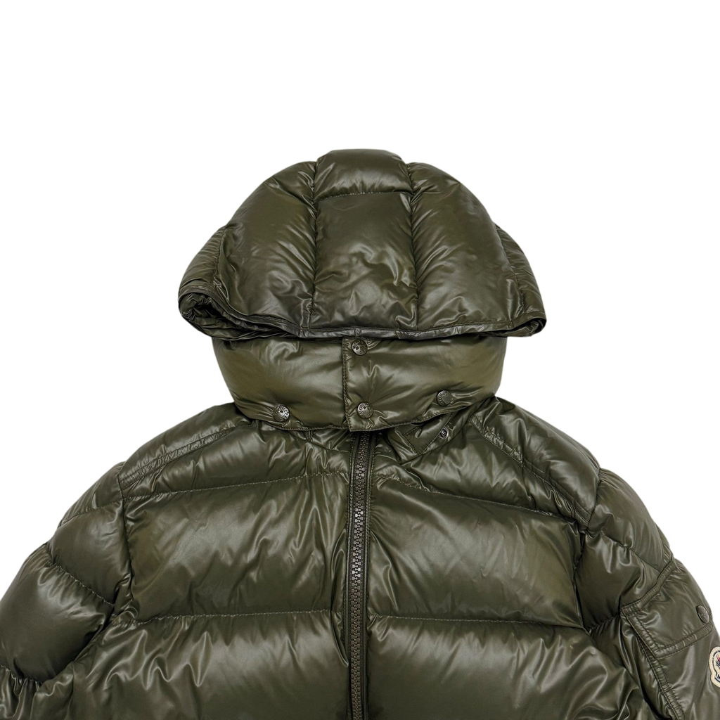 Moncler Maya Quilted Nylon Down Jacket Olive Green (Fits M-L)