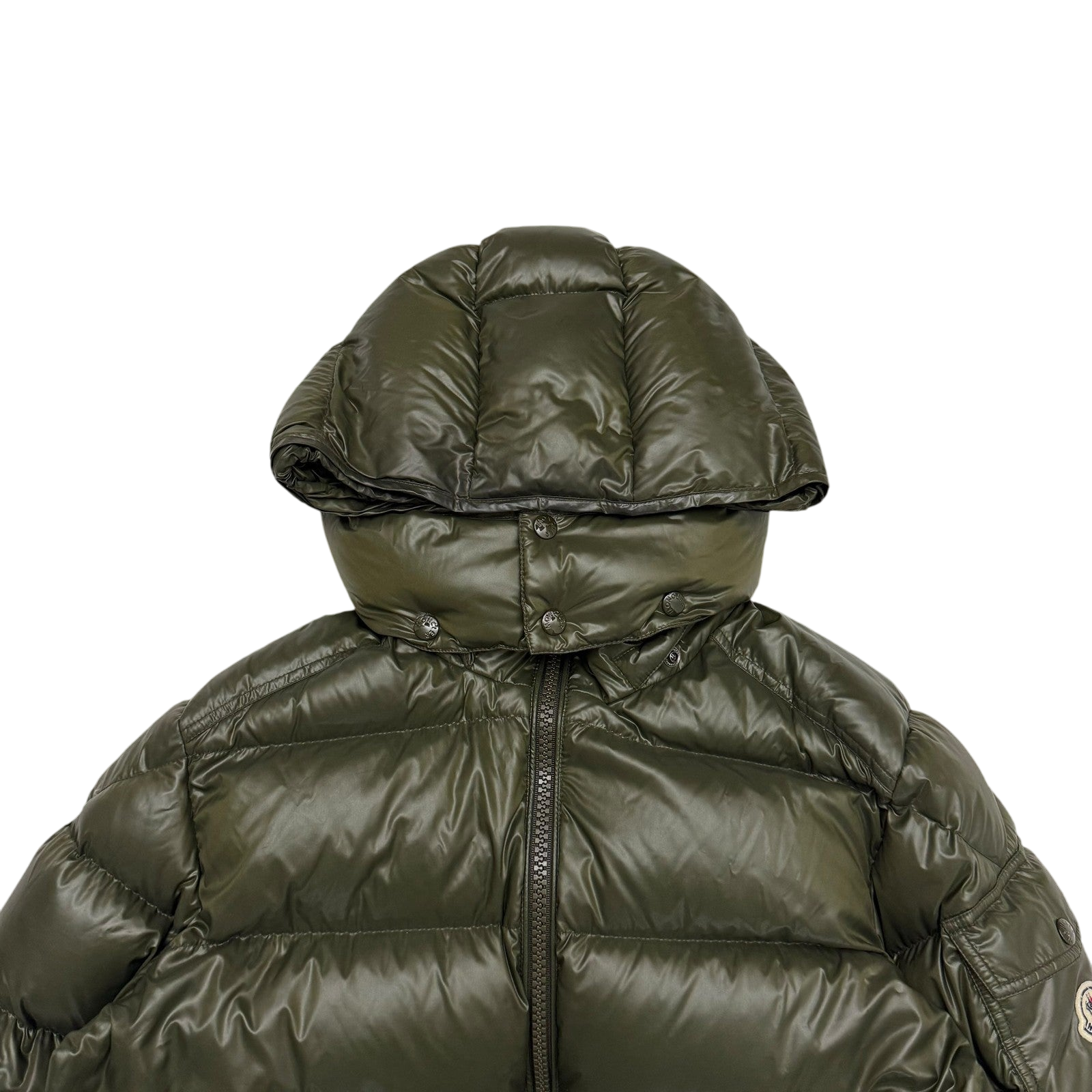 Moncler Maya Quilted Nylon Down Jacket Olive Green (Fits M-L)