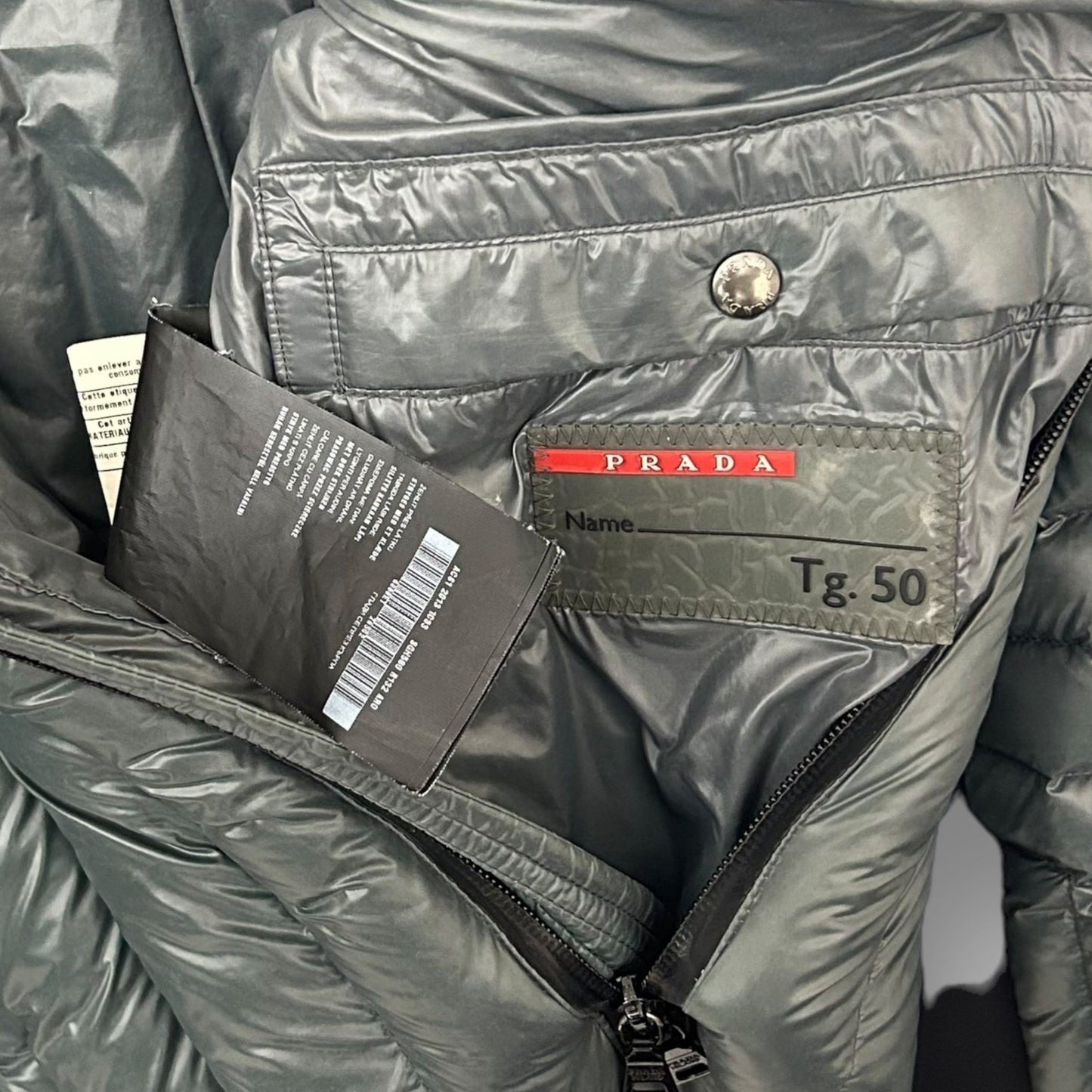 2013 Prada Technical Nylon Puffer Jacket (Fits M/L)