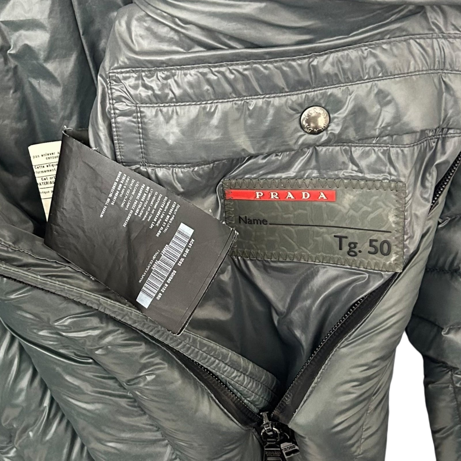 2013 Prada Technical Nylon Puffer Jacket (Fits M/L)