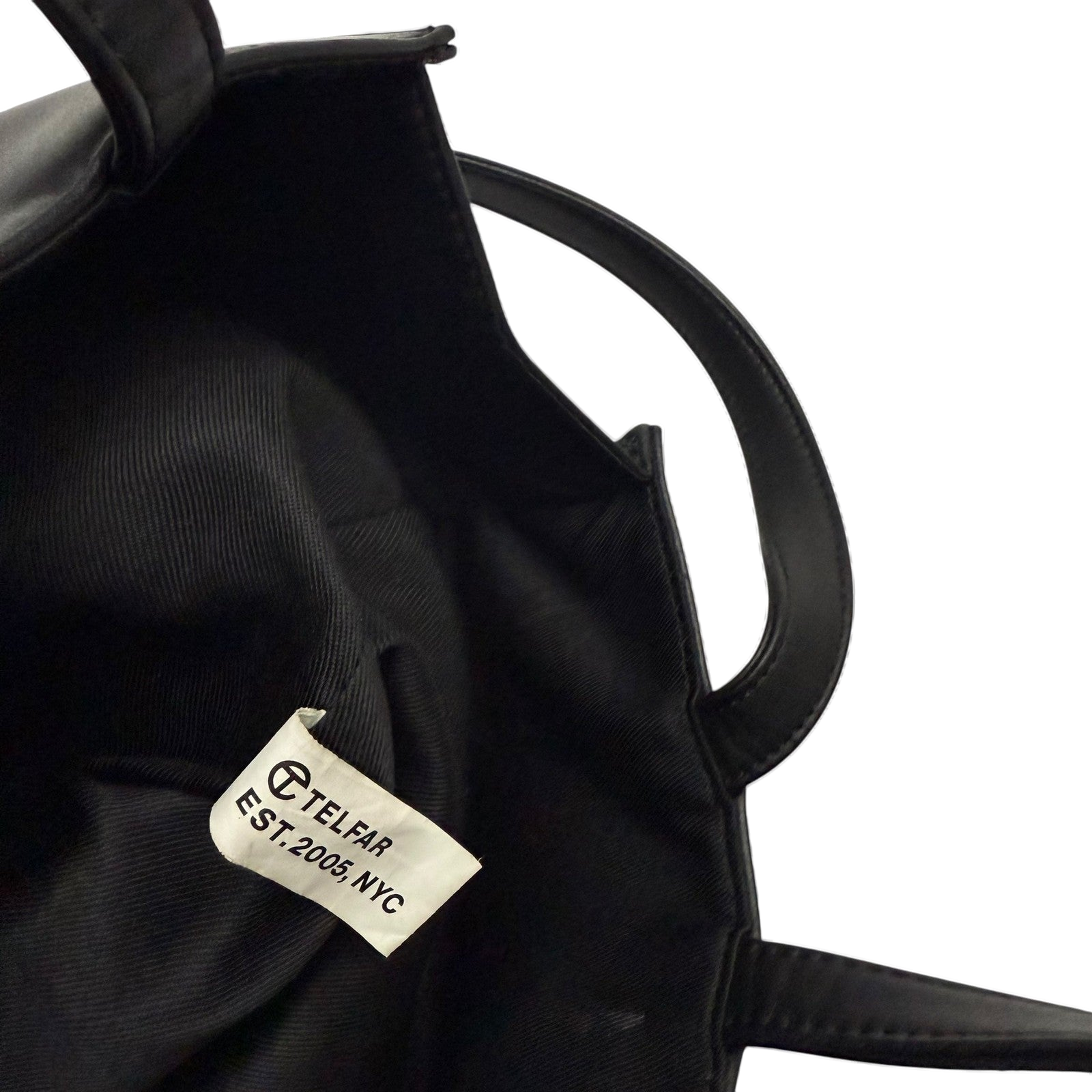 Telfar Vegan Leather Medium Shopping Bag Black