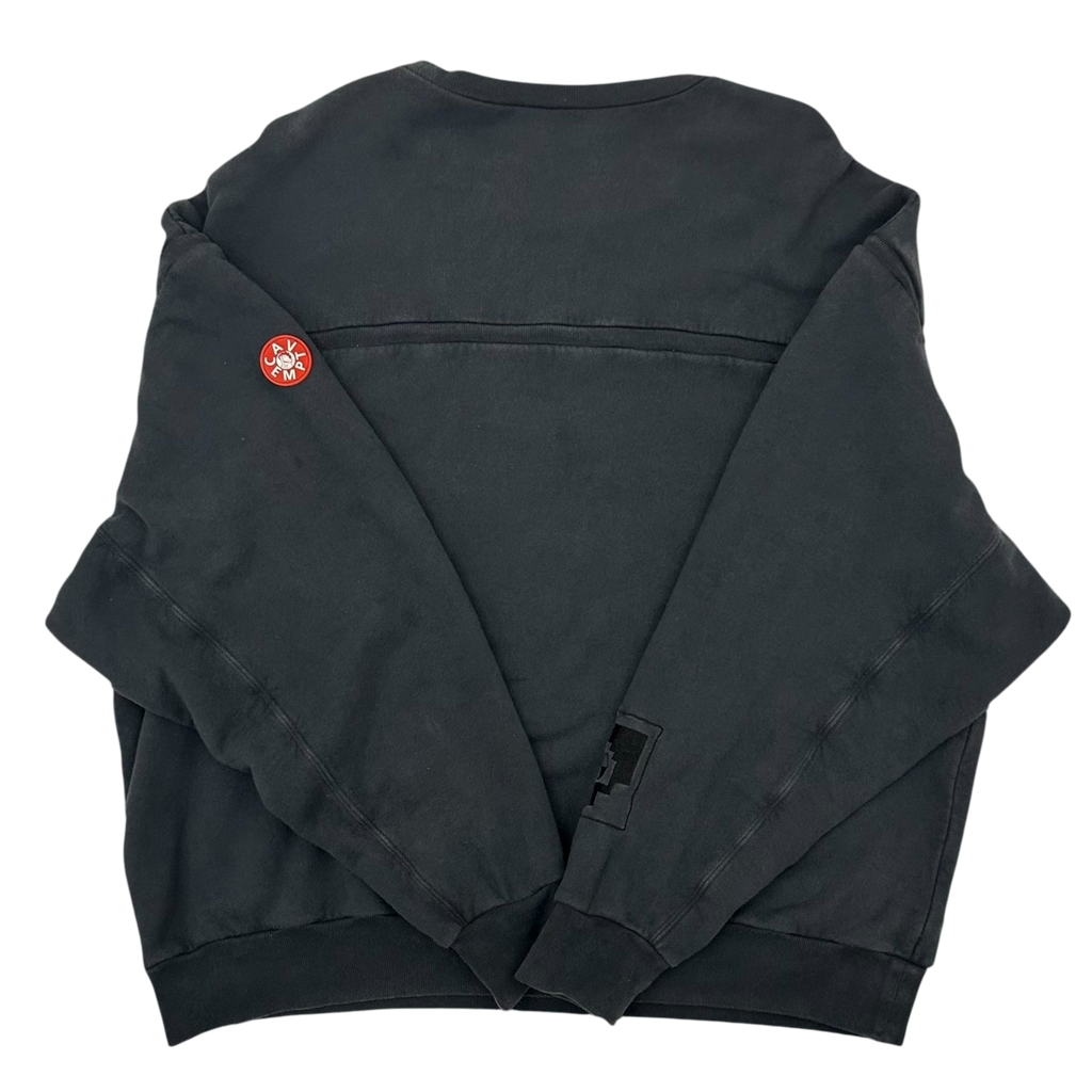 Cav Empt Overdyed Double Fleece Lined Crewneck Charcoal (Fits XL)
