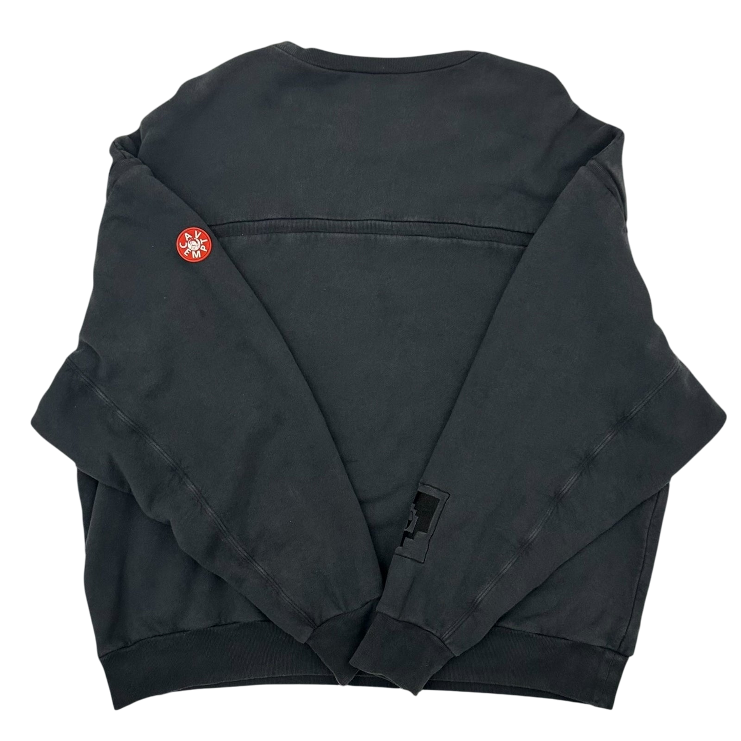 Cav Empt Overdyed Double Fleece Lined Crewneck Charcoal (Fits XL)