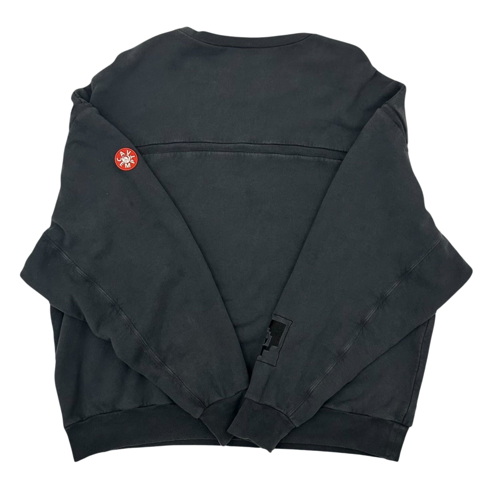 Cav Empt Overdyed Double Fleece Lined Crewneck Charcoal (Fits XL)