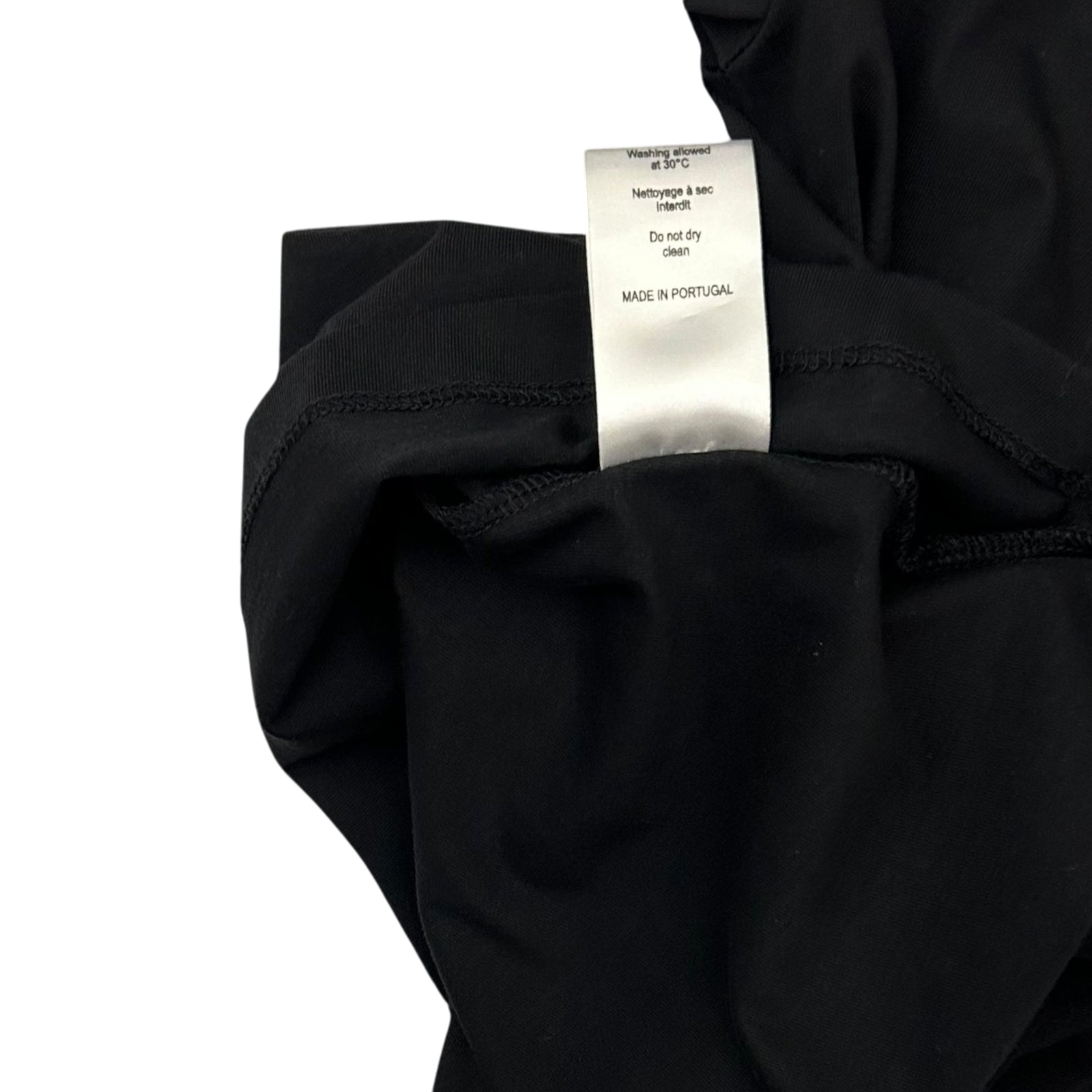 Paco Rabanne Ring Detail Twisted T-Shirt Black (L Womens)