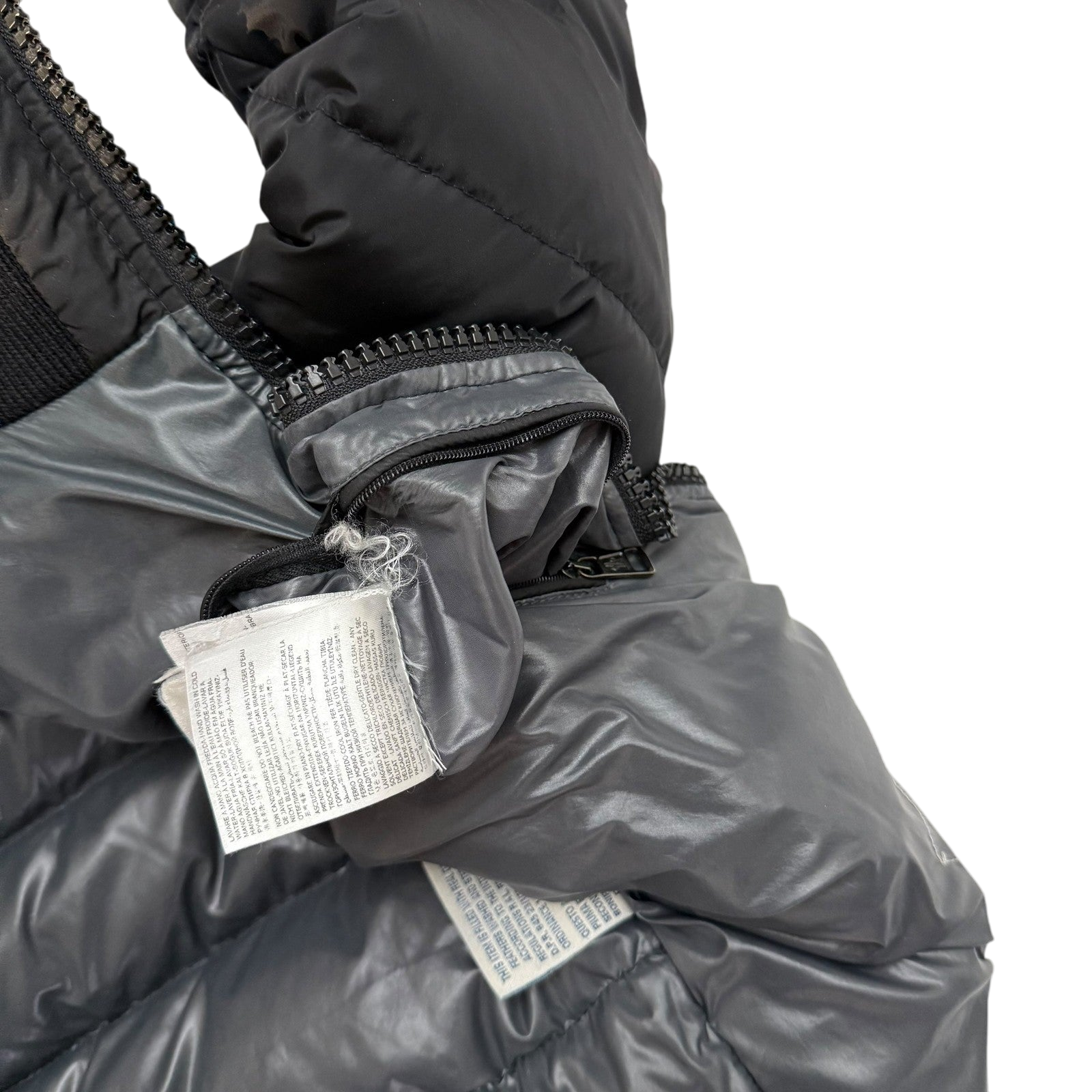 Moncler Aubert Hooded Down Jacket Matte Black (fits M)