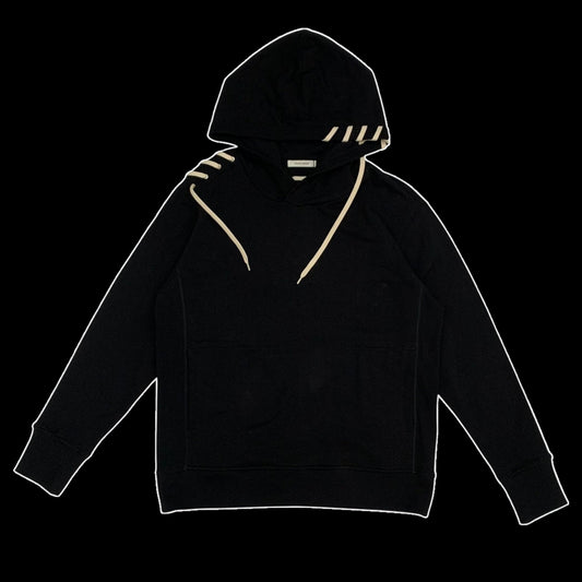 Craig Green Lace-up Detailing Hoodie Black (Fits L-XL)