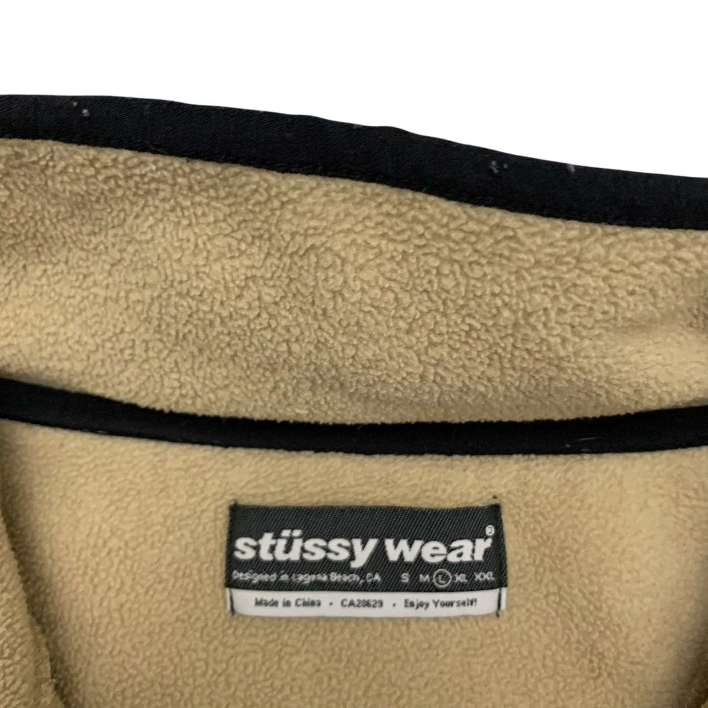 Stussy Quarter-Zip Fleece Beige (Size L)