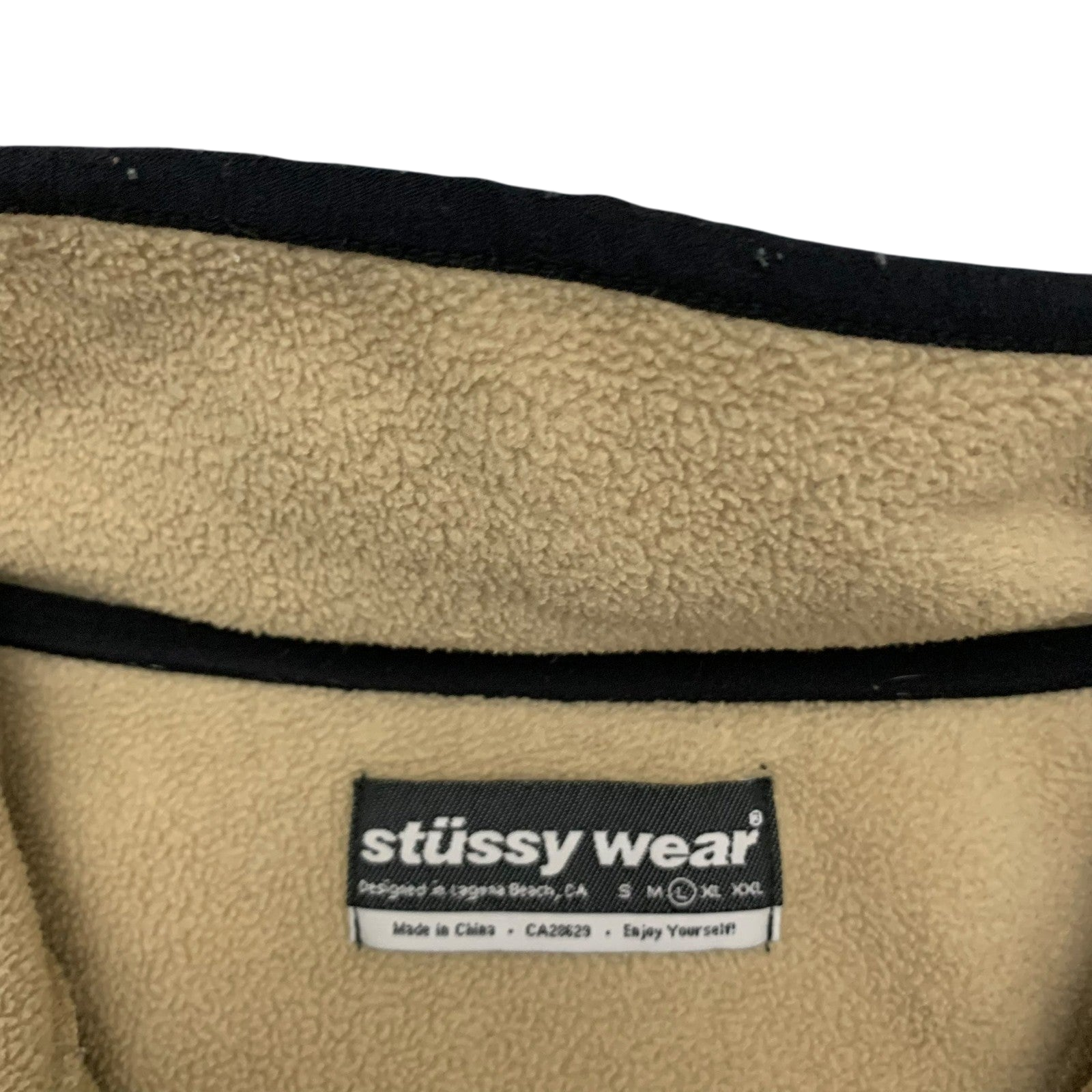 Stussy Quarter-Zip Fleece Beige (Size L)