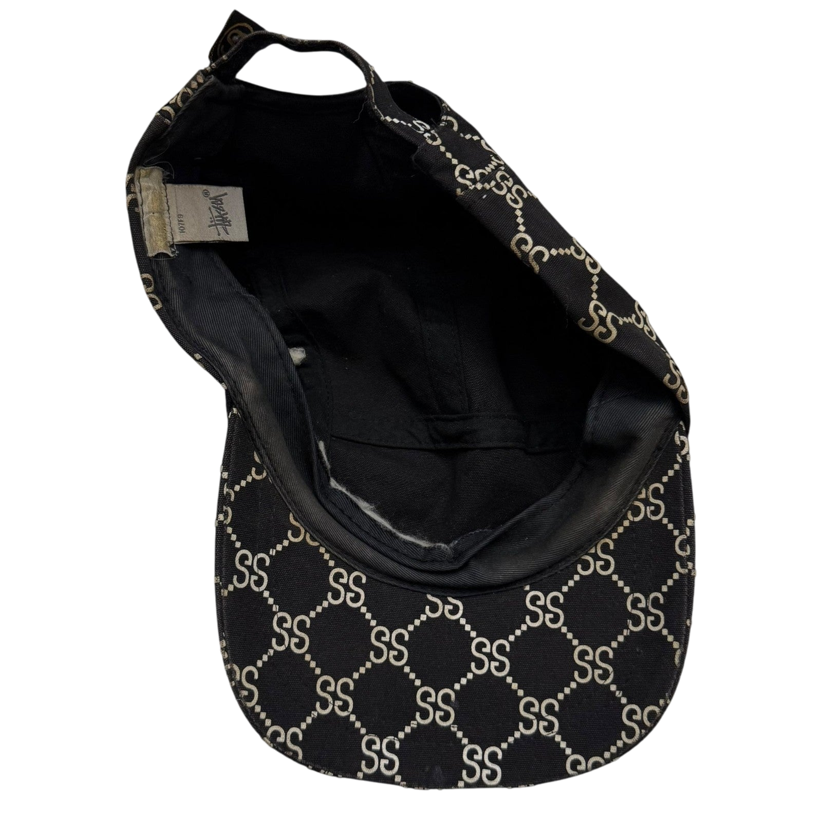 Stussy Vintage 2001 ‘Stucci’ Monogram Cap Black