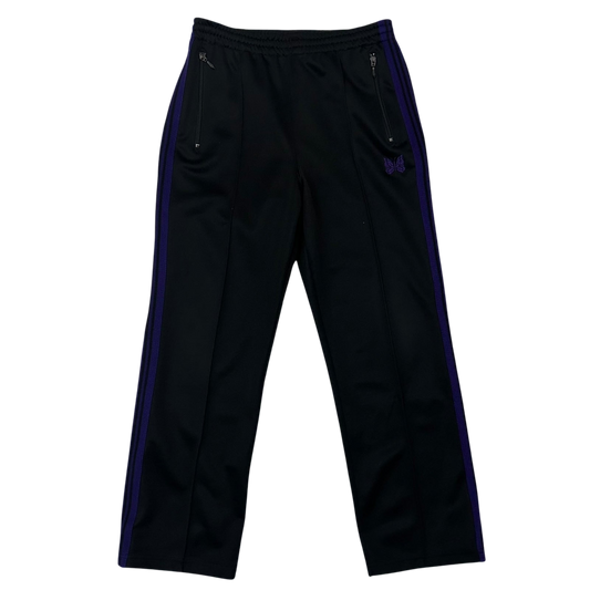 Needles Poly Smooth Track Pants Black/Purple (Size S)