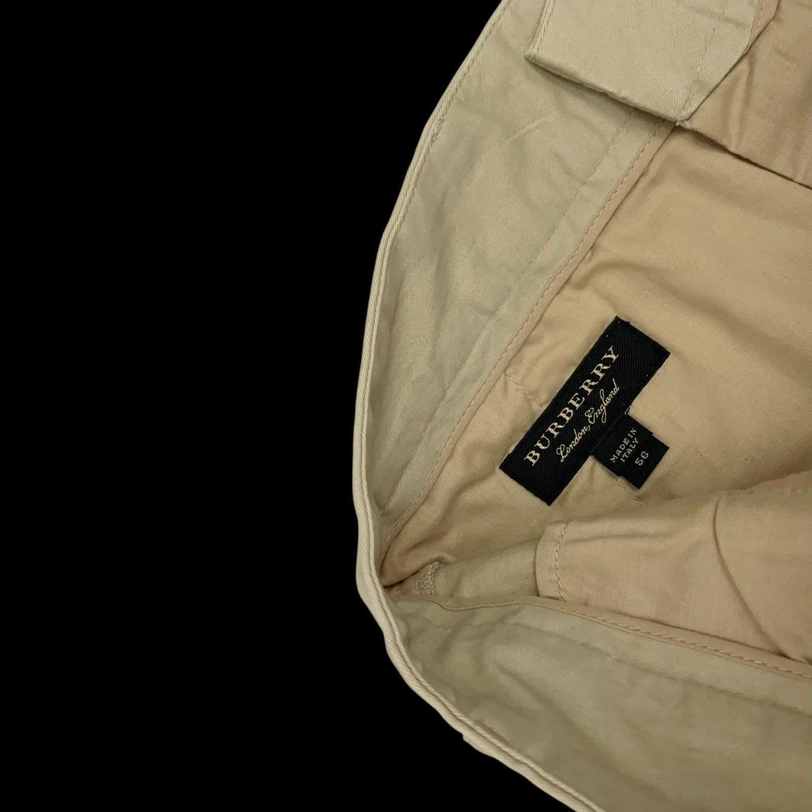 Burberry SS18 Sketch Print Cotton Chino Pants (Size 36”)
