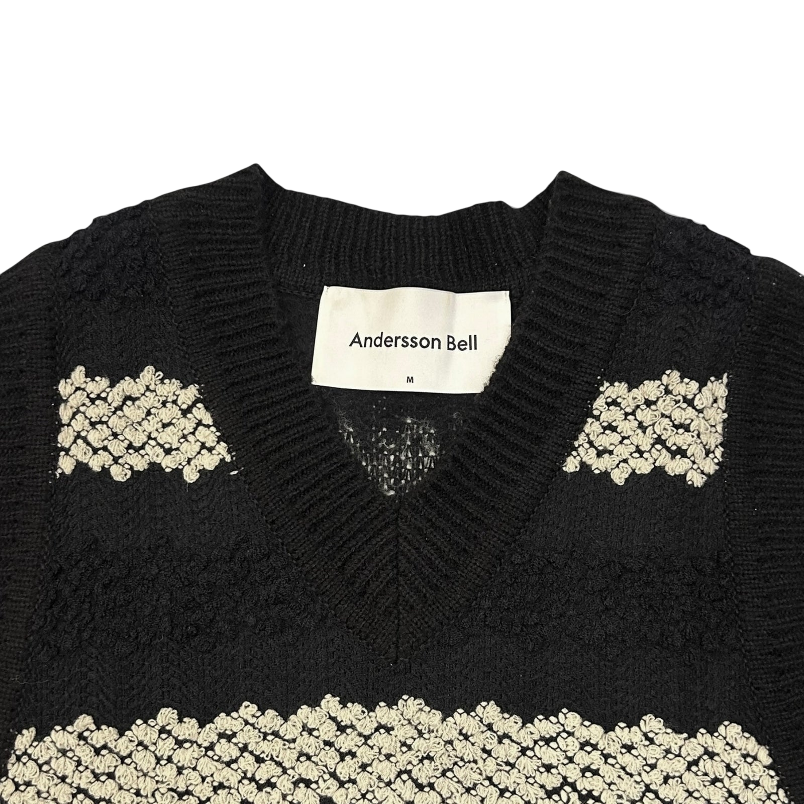 Andersson Bell Embroidered Long Vest Black (Fits L-XL)