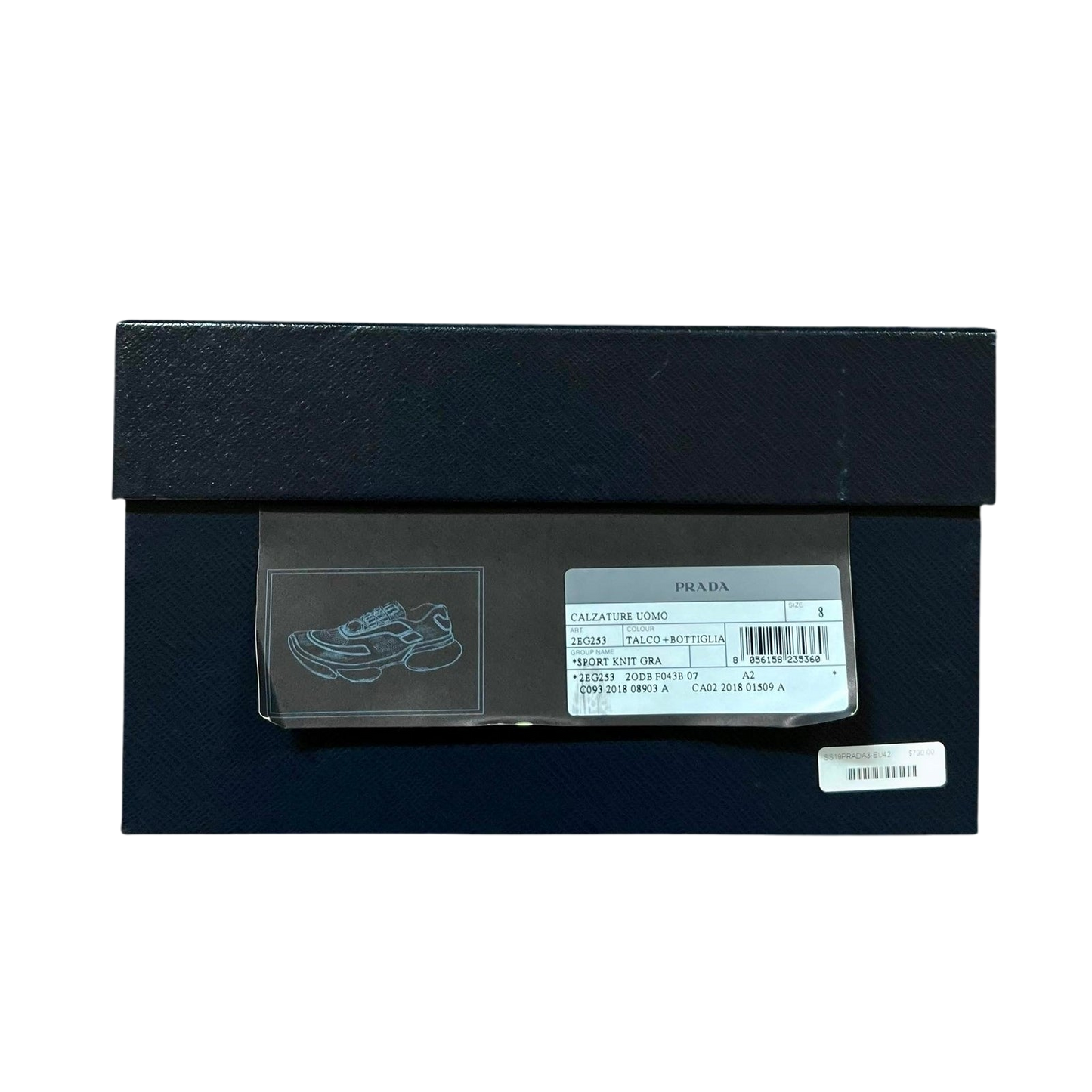 Prada Cloudbust Low Green / Navy / White