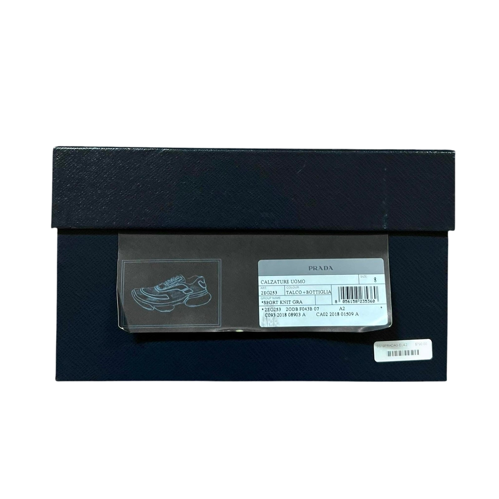 Prada Cloudbust Low Green / Navy / White