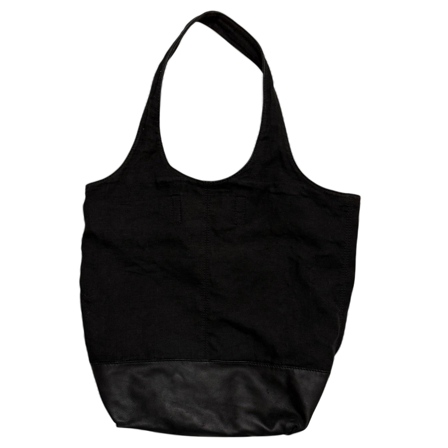 Alexander Wang SS11 Leather & Canvas Alpha Shopper Tote Bag Black