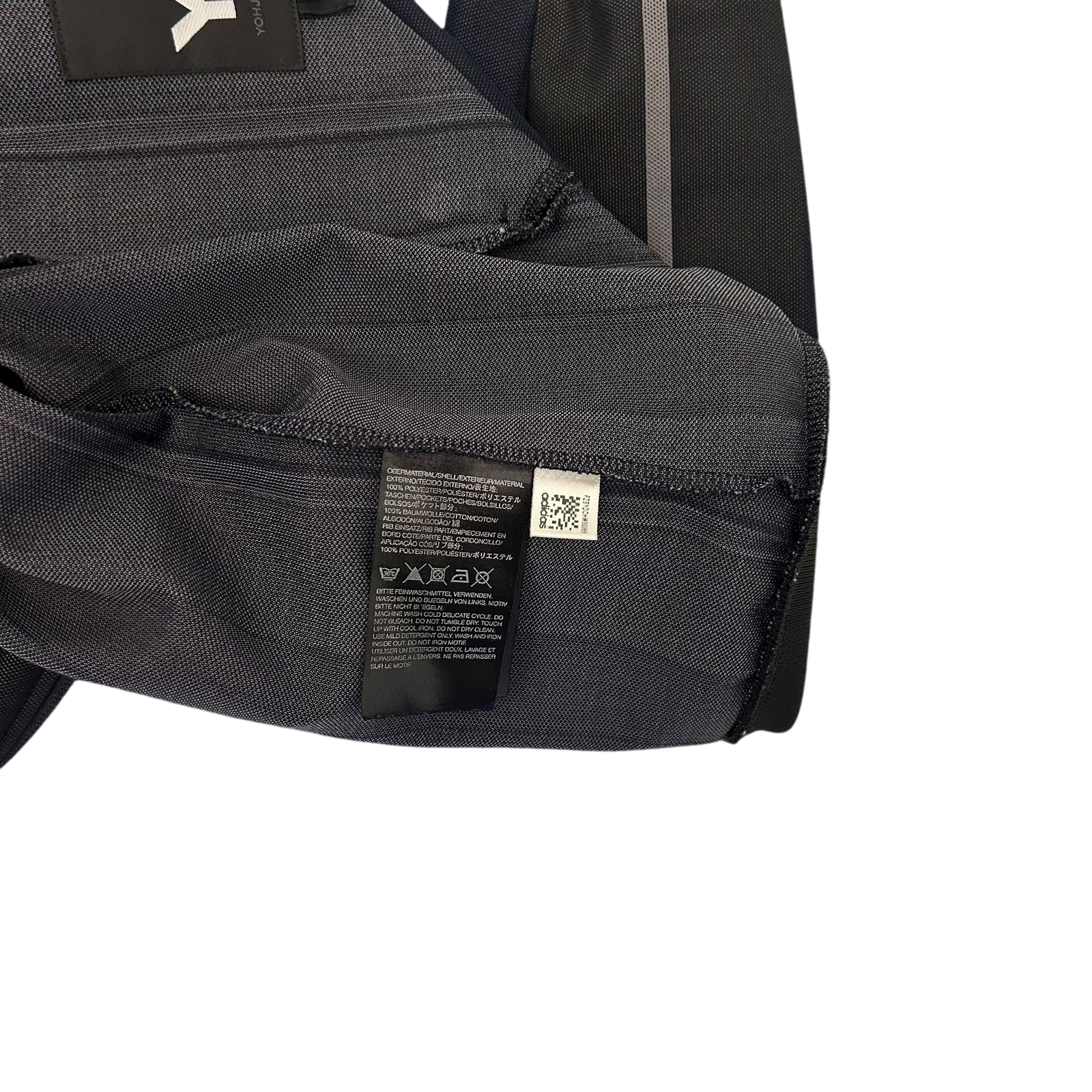 Y-3 Logo Stripe Track Jacket Charcoal/Navy/White (Fits S-M)