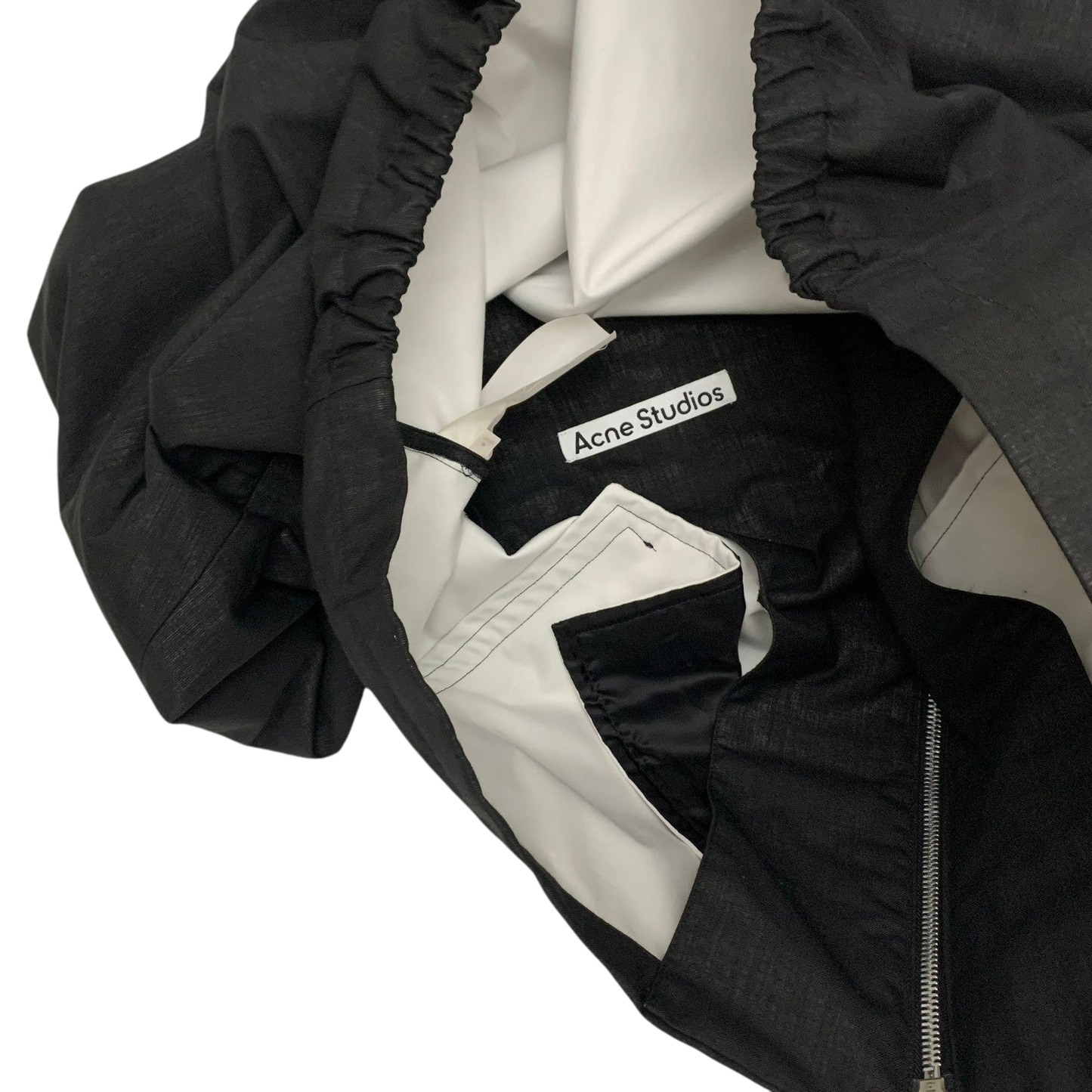 Acne Studios Zip-Embellished Wool-Blend Jacket Black (Fits L-XL)