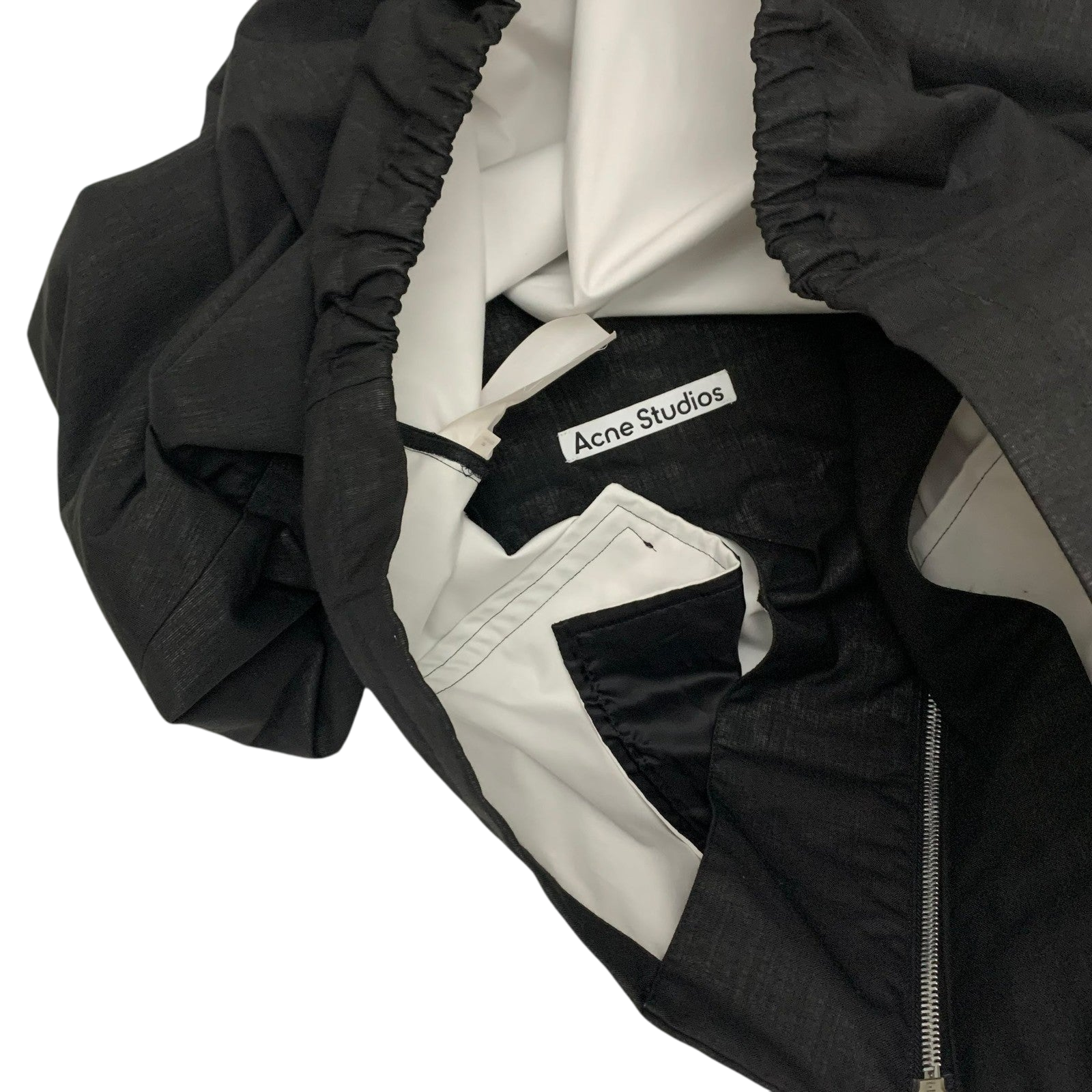 Acne Studios Zip-Embellished Wool-Blend Jacket Black (Fits L-XL)