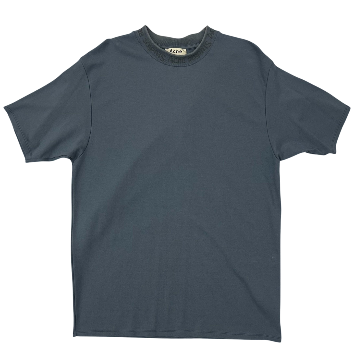 Acne Studios Jacquard LogoT-Shirt ‘Metallic Blue’ (Fits M)