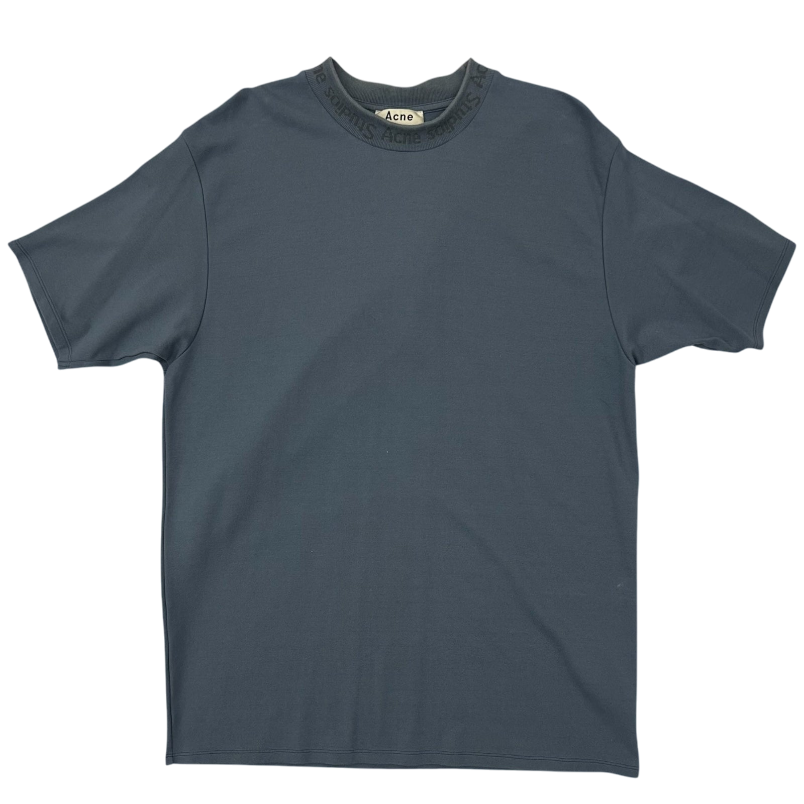 Acne Studios Jacquard LogoT-Shirt ‘Metallic Blue’ (Fits M)