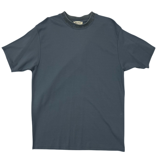 Acne Studios Jacquard LogoT-Shirt ‘Metallic Blue’ (Fits M)