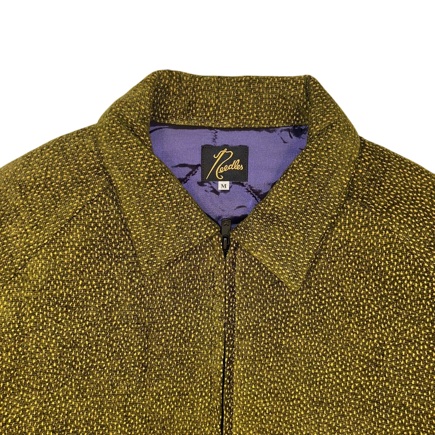 Needles Dots Mall Jacquard Sports Jacket Olive (Size M)