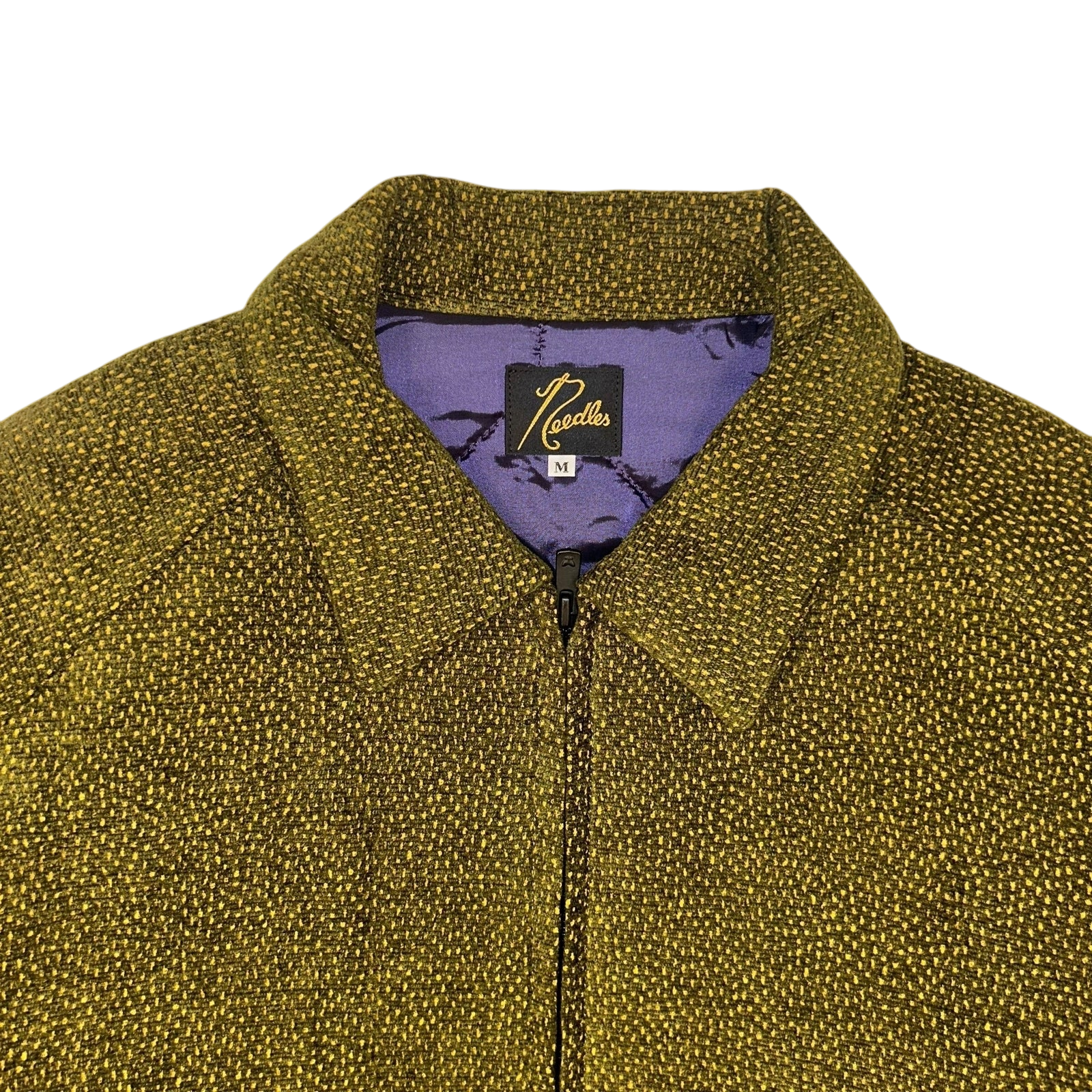 Needles Dots Mall Jacquard Sports Jacket Olive (Size M)