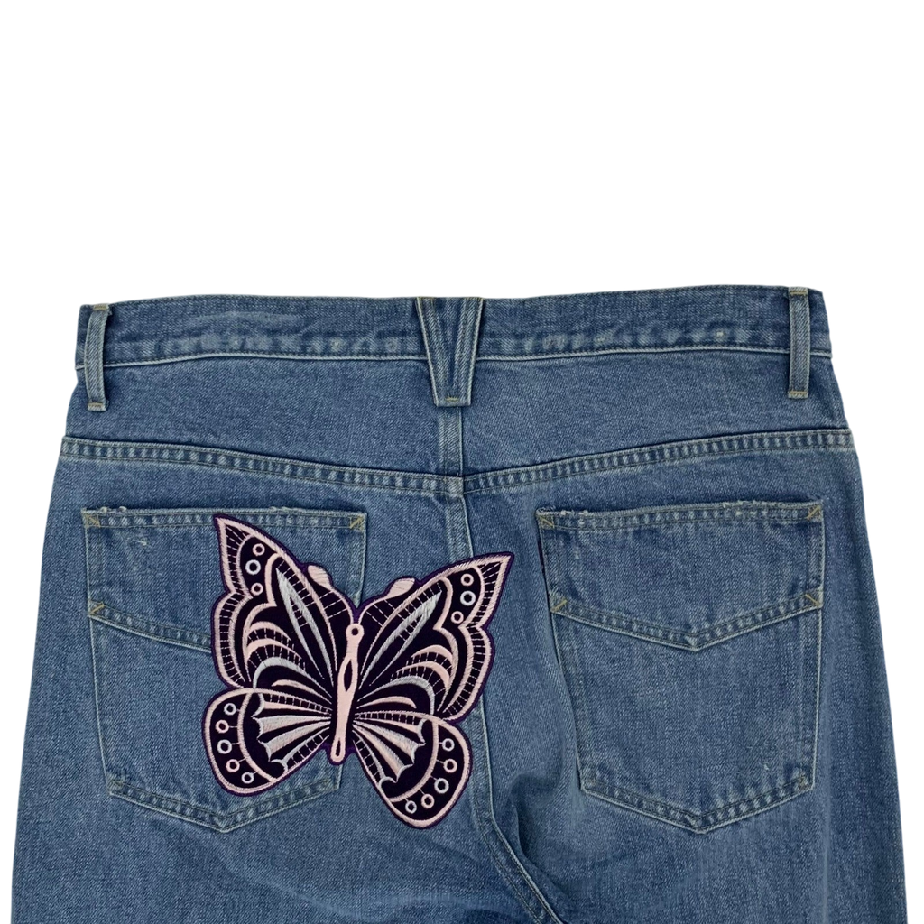 Needles Assorted Patches Straight Jeans (Size L)