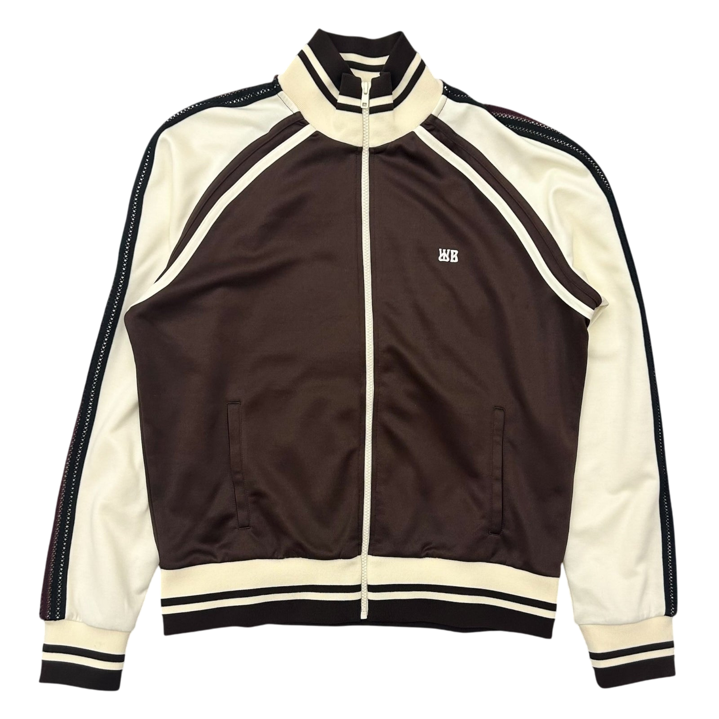 Wales Bonner Kola Track Jacket ‘Brown / Ivory' (Fits M)