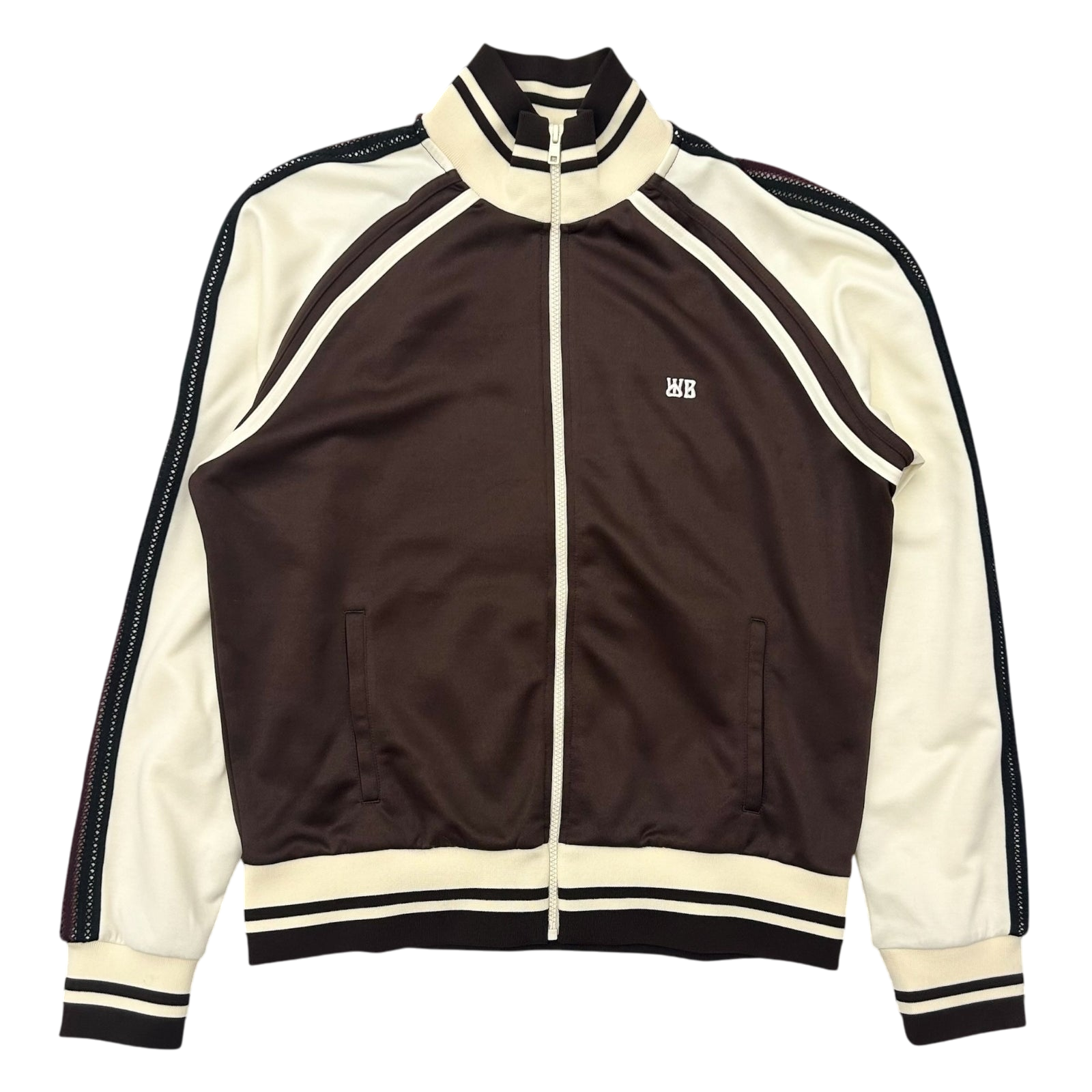 Wales Bonner Kola Track Jacket ‘Brown / Ivory' (Fits M)