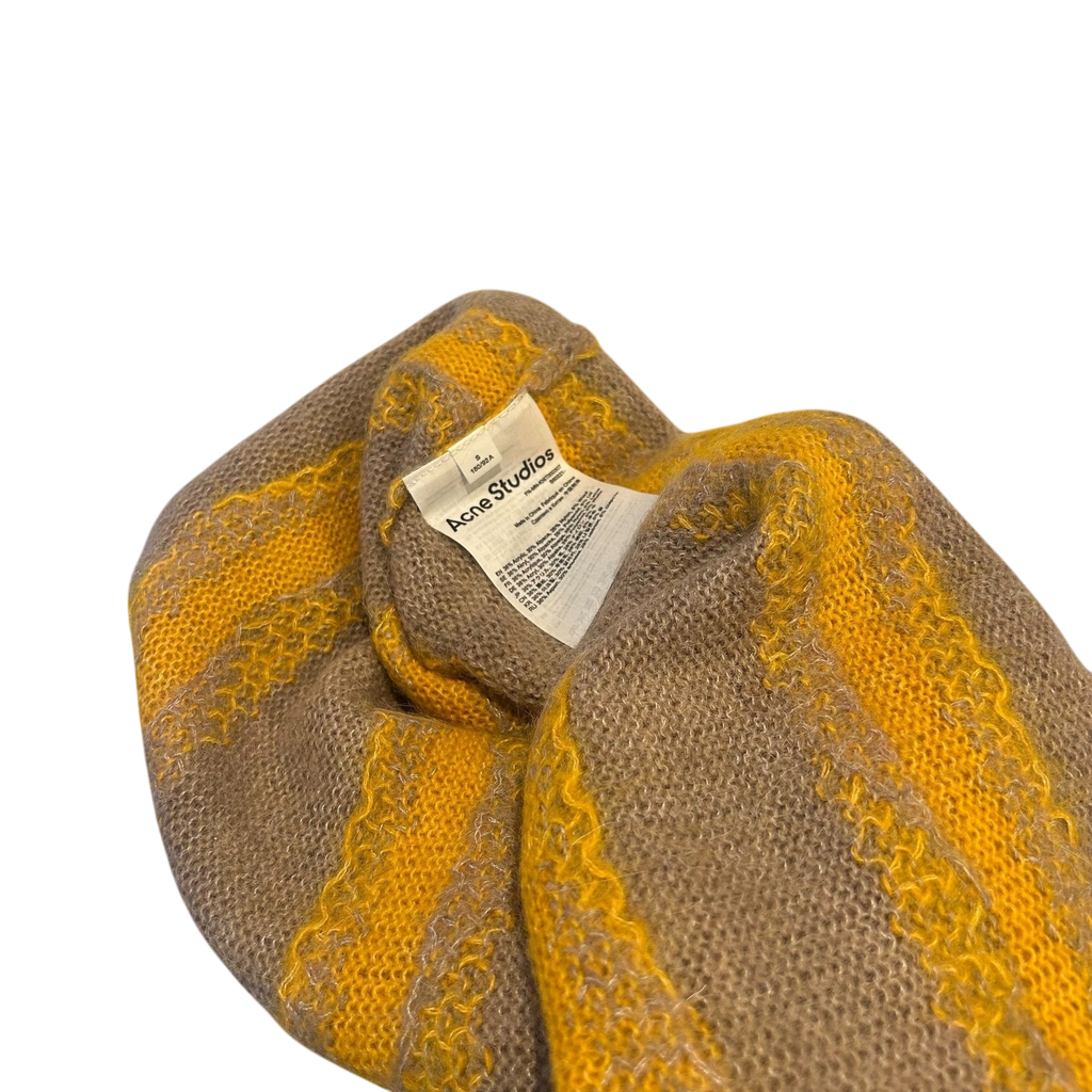 Acne Studios Kristoffer Mohair Striped Sweater Brown / Yellow (Fits M-L)