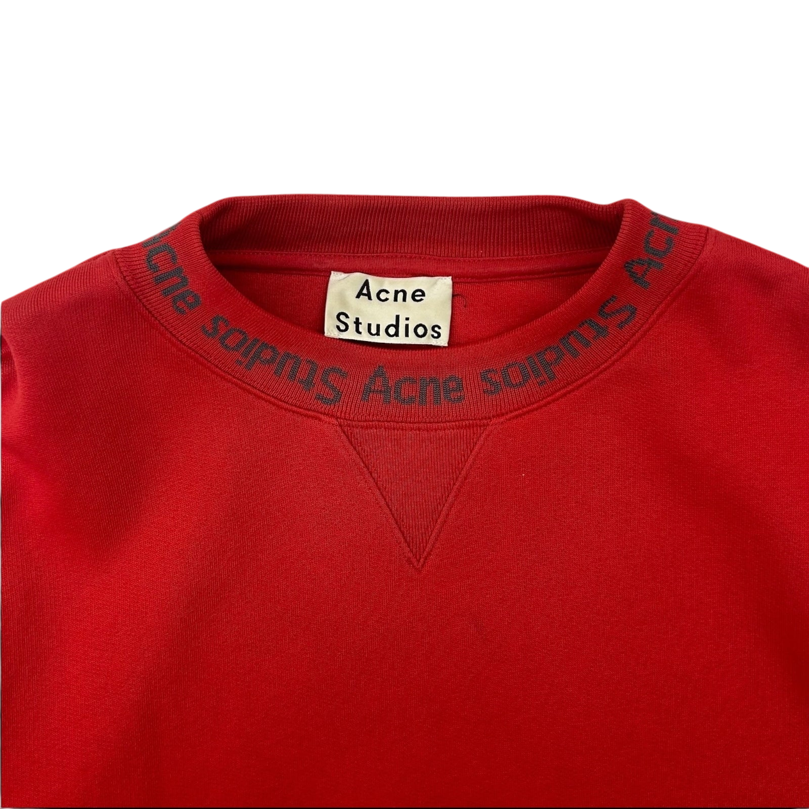 Acne Studios Jacquard LogoSweater Red (Fits L)