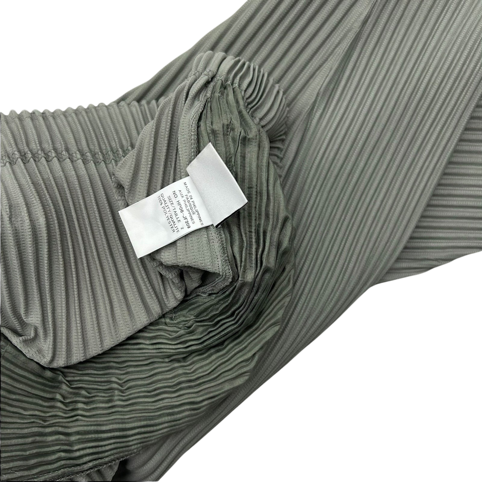 Issey Miyake Homme Plisse JF209 Pleated Wide Pants Grey (Fits M-L)