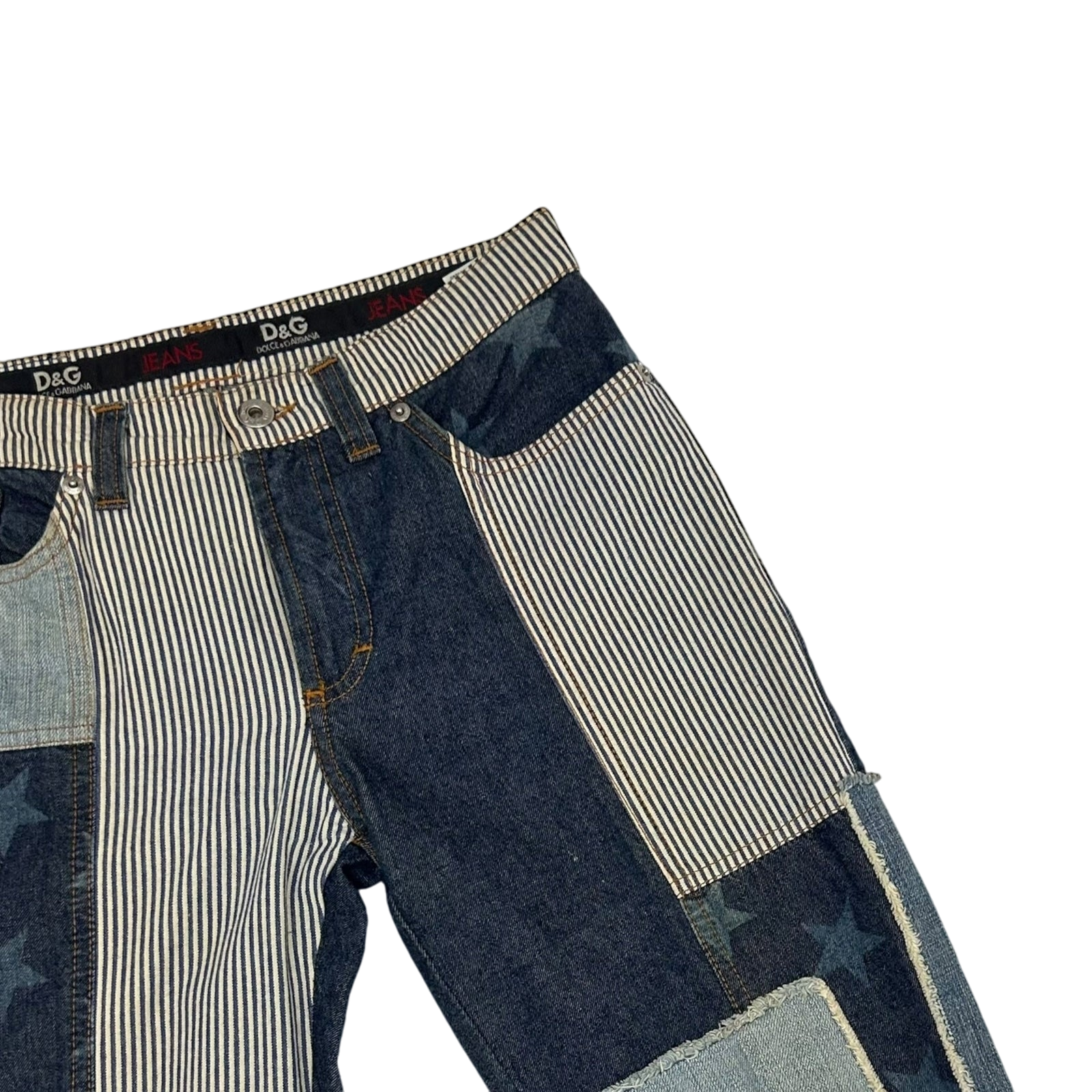 Dolce & Gabanna 2000s Patchwork Women’s Jeans (Size 27”)
