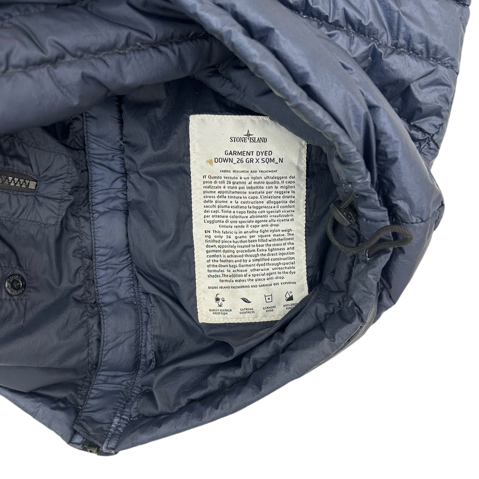 Stone Island Micro Ripstop Puffer Jacket Navy (Size S)