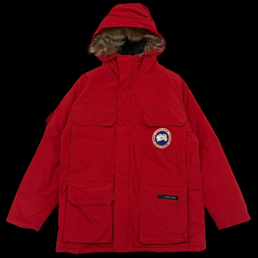 Canada Goose Vintage Expedition Down Fur-Trim Parka Red (Fits M-L)