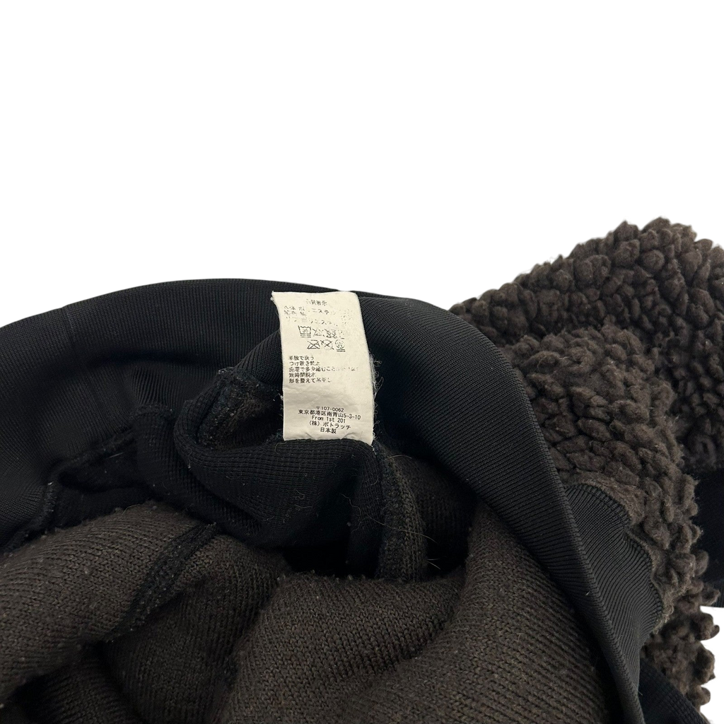 Cav Empt AW18 Boa Fleece Paneled Crewneck Brown/Black (Fits M-L)