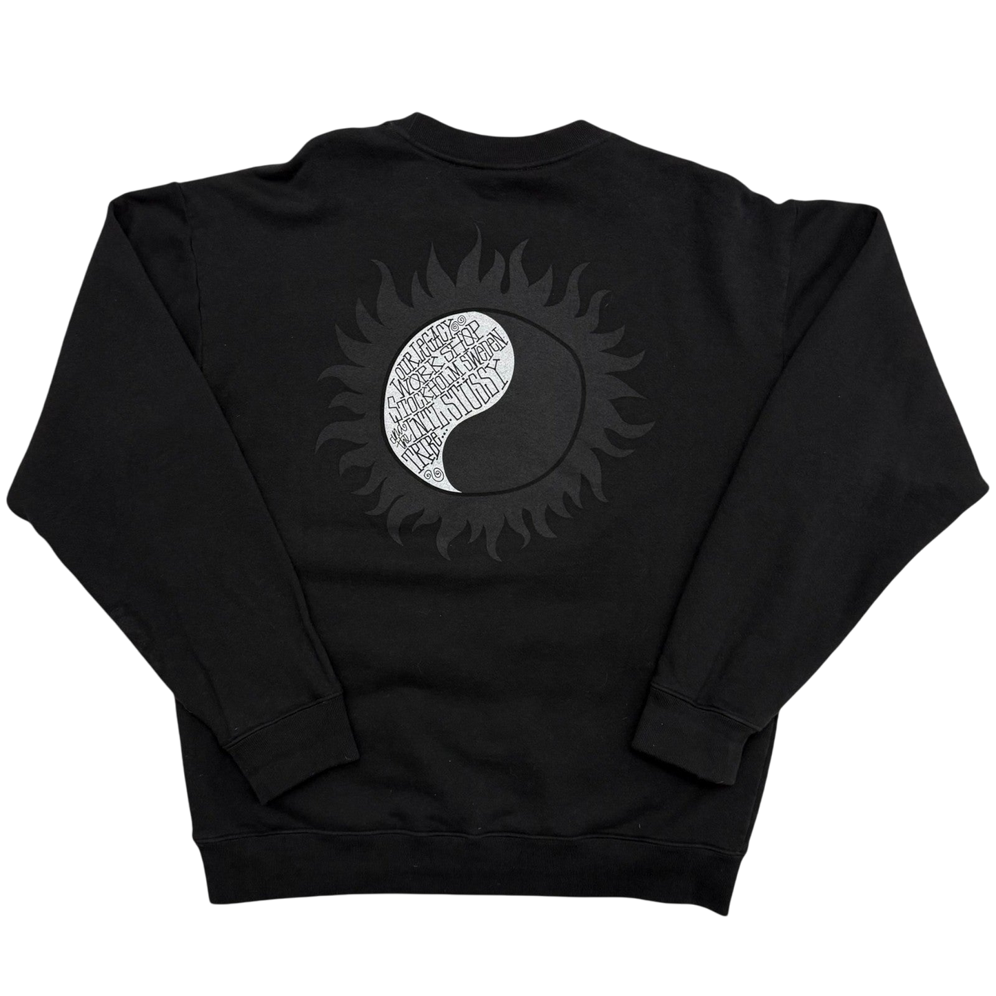 Stussy x Our Legacy Sun Crewneck Sweater Black (Made in USA) (Fits M-L)