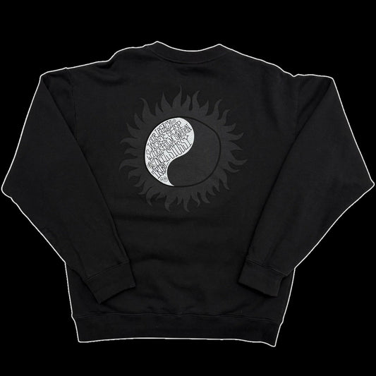 Stussy x Our Legacy Sun Crewneck Sweater Black (Made in USA) (Fits M-L)